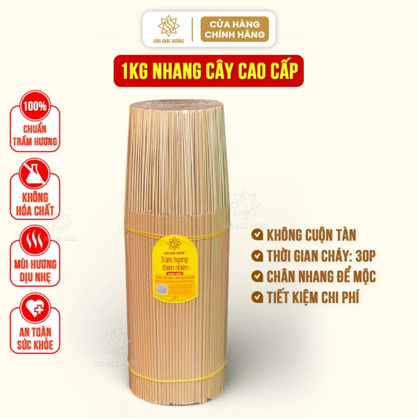 1kg Nhang Trầm Hương Cao Cấp Sơn Mộc Hương Sạch Thơm Chuẩn Phong Thủy