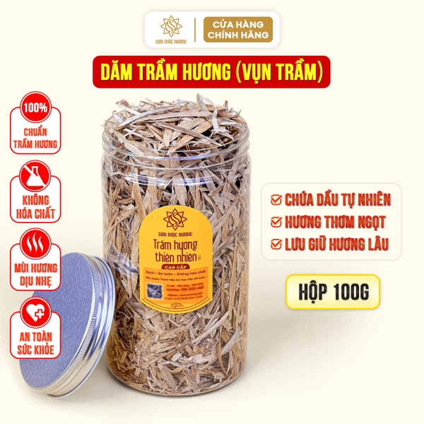 Dăm trầm hương xông nhà vụn tỉa sạch Sơn Mộc Hương nguyên chất loại cao cấp