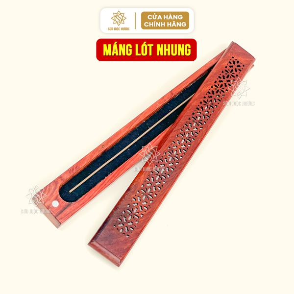 Máng lót nhung nhang không tăm Sơn Mộc Hương - Phụ kiện xông trầm tiện dụng hằng ngày