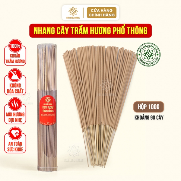 Nhang cây trầm hương thơm tự nhiên xông nhà Sơn Mộc Hương