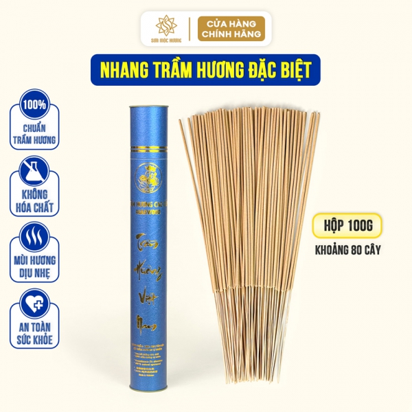 Nhang trầm hương hộp đặc biệt thơm tự nhiên thờ cúng phong thủy Sơn Mộc Hương