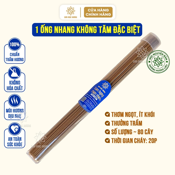 Ống nhang không tăm đặc biệt Sơn Mộc Hương - Hương thơm ngọt sâu, thư giãn mỗi ngày