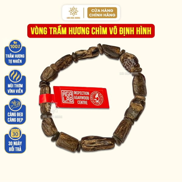 Vòng tay trầm hương chìm nước cao cấp phong thủy Sơn Mộc Hương